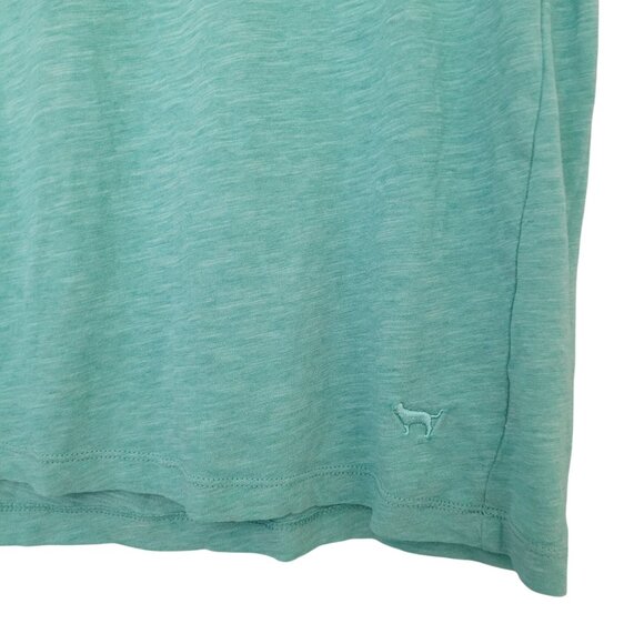 Victorias Secret Pink T-Shirt With Leopard Print Pocket Womens S Green - Picture 7 of 7